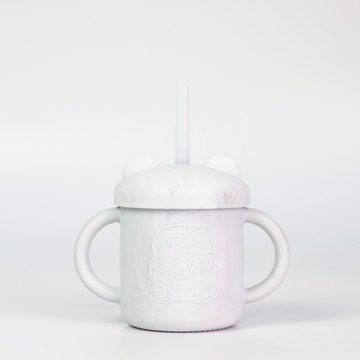 熊杯杯兩用學習杯【多款】-新加坡Little Bearnie 小貝尼兒童矽膠餐具