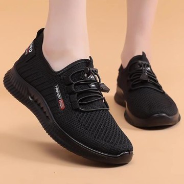 老北京布鞋女網鞋老人鞋運動媽媽鞋中老年舒適軟底布鞋透氣健步鞋