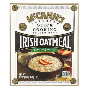 McCann's Irish Oatmeal, 快速烹飪燕麥片，16 盎司（453 克）