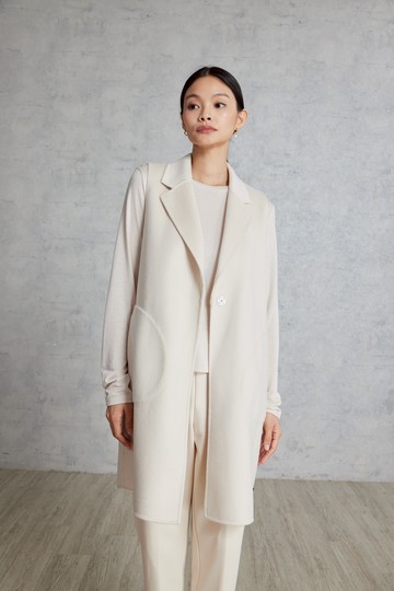 25FW cashmere手工長版背心
