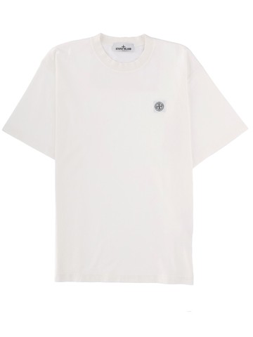 stone island t-shirt with logo patch