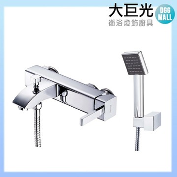 【大巨光】日本陶瓷心方型側開浴用壁式單槍水龍頭(SD-18)