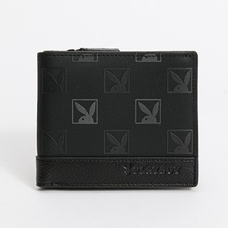 PLAYBOY - 中翻短夾不可拆 Meaningful系列 - 黑色