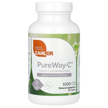 Zahler, Pure Way-C，維生素 C 和生物類黃酮，1000 毫克，90 片