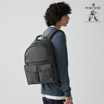 PORTER INTERNATIONAL - 低調奢華MELODY後背包 - 靜謐灰