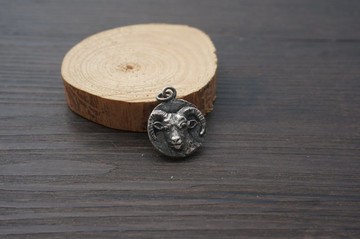 溪山手作】做舊生肖羊年浮雕圖幣吊牌墜雕塑