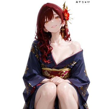 【12月新品】07-109-0068 人物貼紙 性感和服女孩