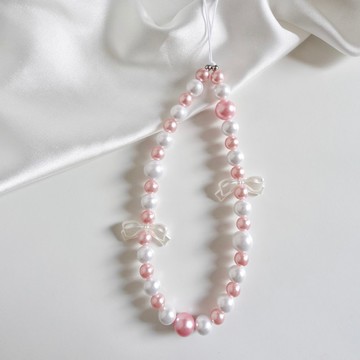 Lily Valley 粉紅佳人 | 手機串珠吊飾