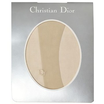 Christian Dior 迪奧 優雅左腳踝DIOR字母圖騰花紋褲襪(米膚色06/M)