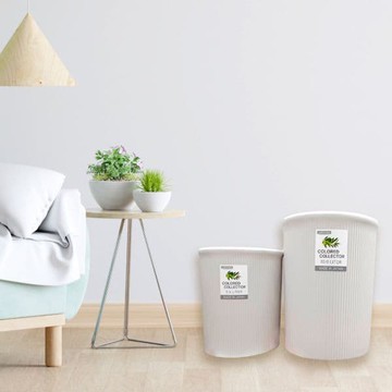 【Lustroware】日本岩崎日本製圓筒垃圾桶(M)-10L(原廠總代理)