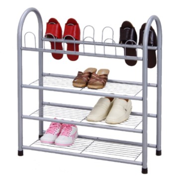 尊爵家Monarch 鞋架 鞋櫃 歐風三層網片鞋架附鞋叉 置物架 台灣製 收納架 多功能收納架 層架