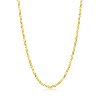 生生有禮 機織素鍊 黃金項鍊_計價黃金