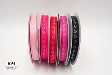 k1364愛心戀曲織帶9mm緞帶批發蝴蝶結提花緞帶用途包裝手作禮品情人節