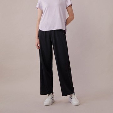 GIORDANO 女裝涼感抗UV寬褲 G-MOTION系列 - 09 標誌黑