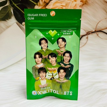 BTS LOTTE XYLITOL木糖醇 袋裝 無糖口香糖 蘭姆薄荷風味/萊姆薄荷風味 多款供選