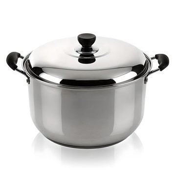 Queensense Day Seven 不鏽鋼湯鍋 36cm  1個  混合顏色