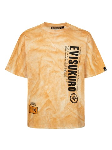 Logo and Seagull Print Two-Tone T-Shirt