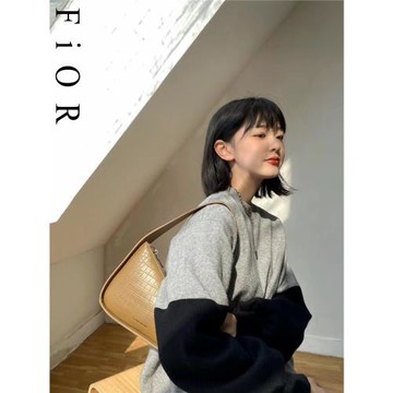 SANQI MTIME小叁七高級感鱷魚紋腋下包薄荷曼波風單肩包甜酷女包