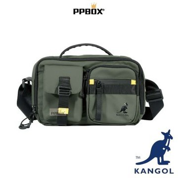 KANGOL 多格層 斜背包 附背帶 包包 【65551712】