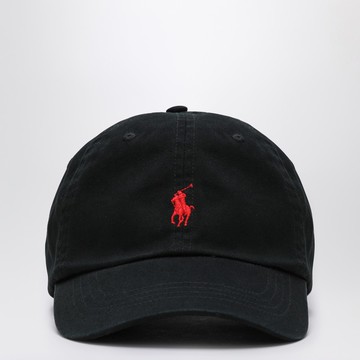 Black baseball cap with logo