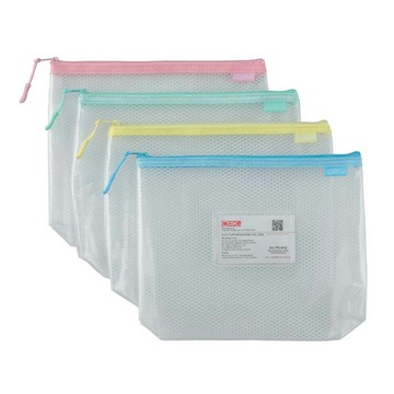 COX 三燕 A5 EVA環保立體網格 拉鏈袋 顏色隨機  12個 /包 NO.962H【APP滿額下單10%點數(單一帳號最高5000點)】1/31止