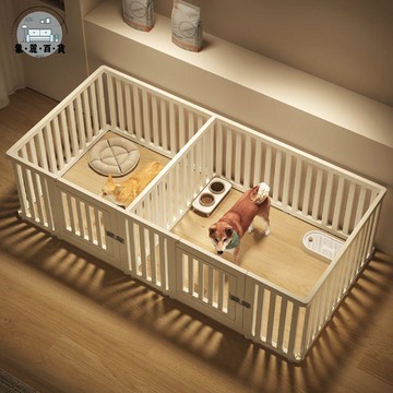 公司貨 免運 圍欄 寵物圍欄 門欄 防護圍欄 寵物圍欄狗狗柵欄室內家用樹脂狗籠小型犬自由組合加高防護欄狗窩工廠現貨直銷 售後保障 店長推薦 全館九折 5m107