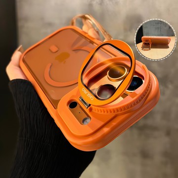 護鏡支架 磁吸無線充 手機殼 蘋果保護殼 適用 iPhone 17 16 15 14 13 12 Pro max 防摔殼