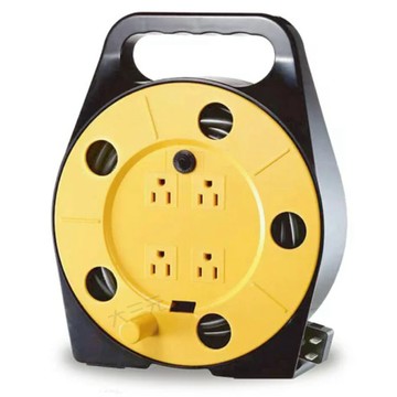 Mayka 明家 安全電源捲線器  SP-412S 8米 4插座  輪座式 延長線 過載自動斷電 防火材質