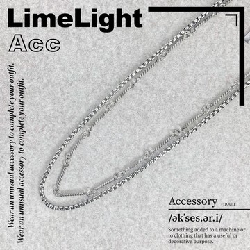 ☆LimeLight☆ 雙層 / 疊戴 / 麻花 / 鐵牌 / 飾品 / 鈦鋼 / 項鍊 27