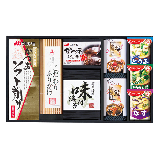 法事引き出物　食品｜｜アマノ　フリーズドライみそ汁＆食卓詰合せ　No.30　※消費税・8％｜粗供養　法事のお返し