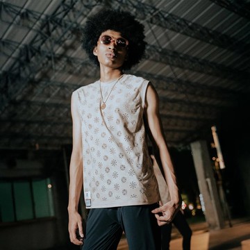 【限時88折】義大利進口防摩擦機能布坦克背心【DALIT HOLLOW TANK TEE (男) - 駝】 M