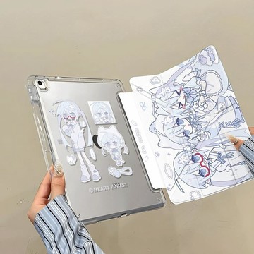 亞系可愛少女ipad7/8/9代pro11寸air6/5保護殼MINI7平板A16保護套