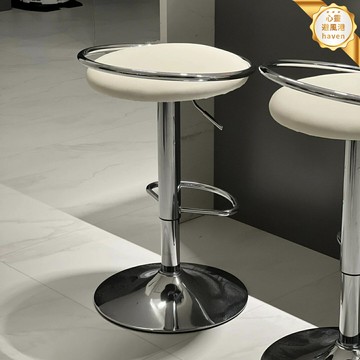 【升降旋轉】吧檯椅 高腳凳 吧檯凳 網紅椅子 酒吧椅 鐵藝吧椅 現代簡約設計 可調節高度 家用前臺商用