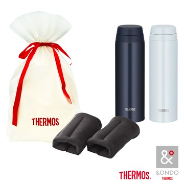 【THERMOS膳魔師】保溫杯500ml+【&ONDO】暖感手腕套優惠組