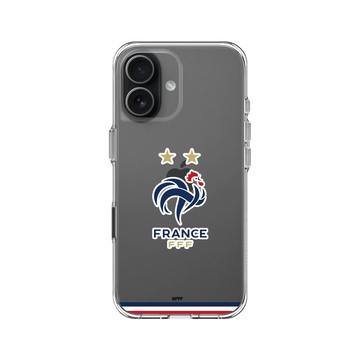 iPhone 17 Clear Case（相機按鈕） 透明 - FFF - Logo - Stripes