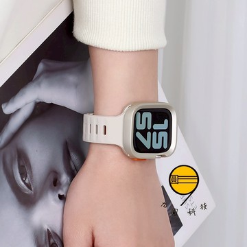 加寬 硅膠錶帶 適用 Apple Watch 11 10 9 8 7 SE ultra3 2 蘋果 46mm 42mm