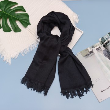 日本今治羽織圍巾-褐色(羊毛+棉)