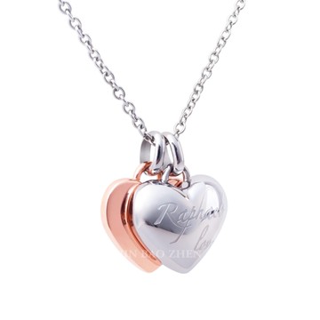 EZGOLD-戀人的心-鋼飾項鍊