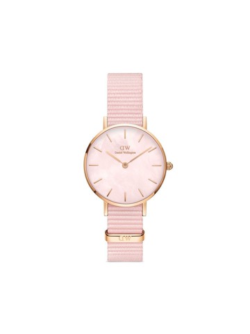 Daniel Wellington - Petite Coral 28 - women - stainless steel/Fabric/Mother of Pearl - One Size - Pink