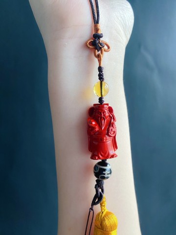 招財納福 土地公 平安 設計款 寶瓶天珠 包掛 禮物 車掛