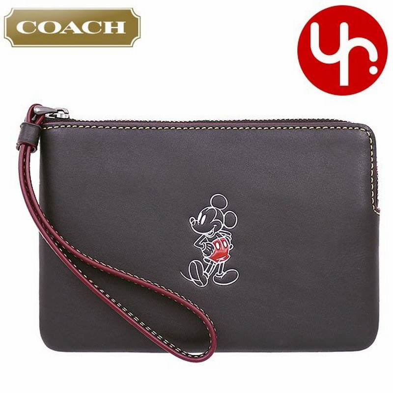 コーチ Coach 小物 ポーチ F59528 ブラック コーチ ディズニー コラボ ミッキーマウス レザー コーナー ジップ リストレット アウトレット レディース 通販 Lineポイント最大0 5 Get Lineショッピング