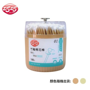 【巧巧】蘑菇/螺旋頭竹軸棉花棒(180支/盒)