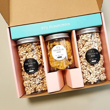 幸福爆到│禮盒  爆米香 無調味果乾 牛軋Q餅 中秋禮盒 年節禮盒