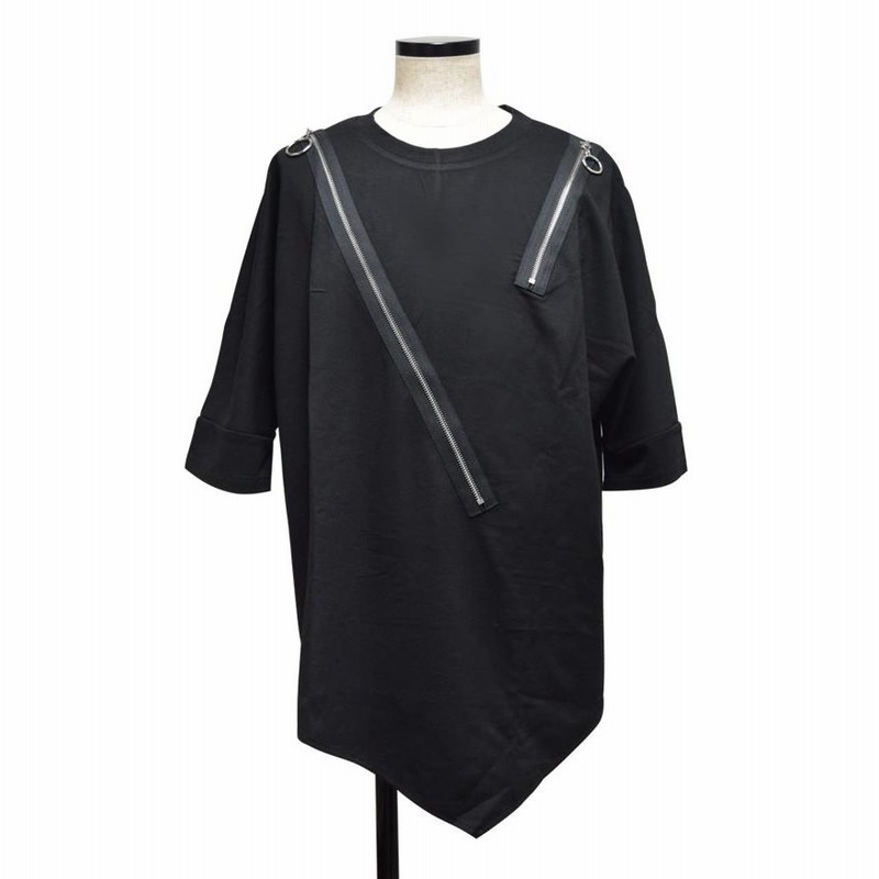 3年保証 即日出荷 LUCIOLE_JEAN PIERRE 変形アシンメトリー半袖シャツ