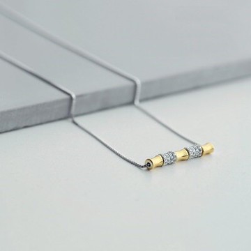 925純銀項鍊 鑲鑽吊墜-歐美個性氣質百搭母親節情人節生日禮物女飾品73gj99【獨家進口】【米蘭精品】