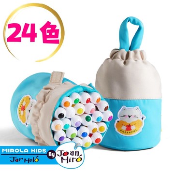 【JarMelo 原創美玩】袋裝兒童絲滑蠟筆(24色) JA96413