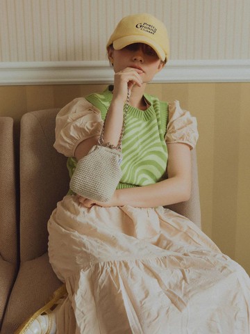 BALLOON CROSS-BODY BAG [CREAM GRAY]