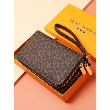 女士錢包2025新款時尚長款零錢包卡包一體氣質大容量手拿包手機包