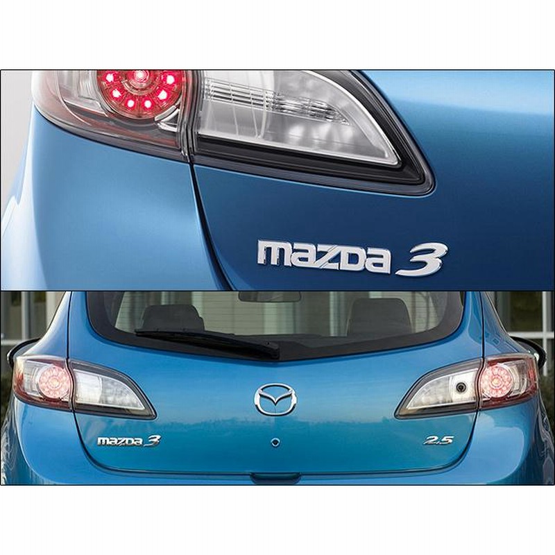 アクセラBL【MAZDA】マツダ3純正USエンブレム-リア3マーク/USDM