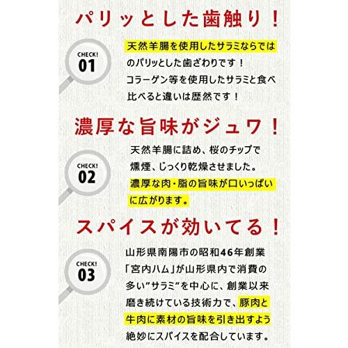 サラミ 宮内ハム 味な物語 サラミソーセージ 200g おつまみ (2袋)